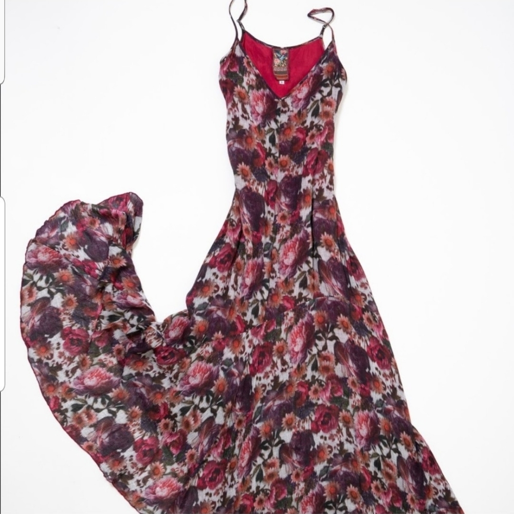 Johnny Was WAVE FLOUNCE MAXI DRESS - Picture 2 of 10